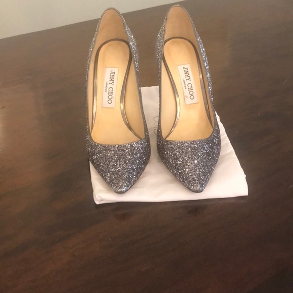 Jimmy Choo shoes ROMY 100 Glitter ombre - Picture 2 of 7